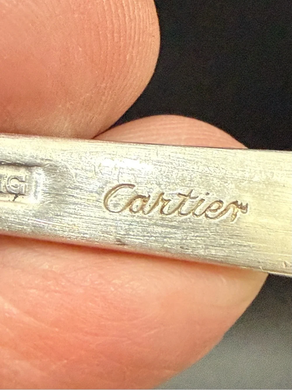 6pcs Vintage CARTIER Gorham Sterling Silver Gothic Monogram W Dinner Forks 410g.